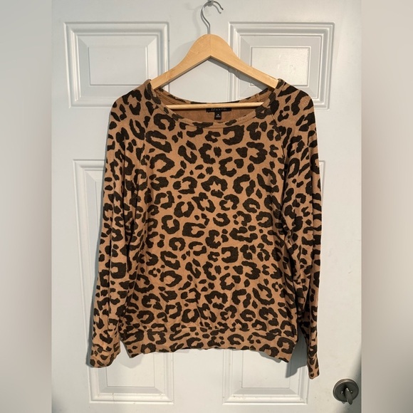 Buffalo David Bitton Tops - Buffalo David Bitton Animal Print Top - Tan and Black